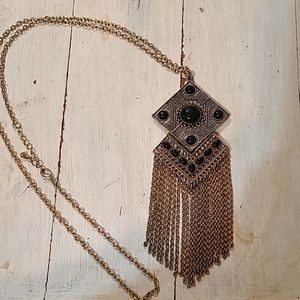 Long, bohemian necklace
